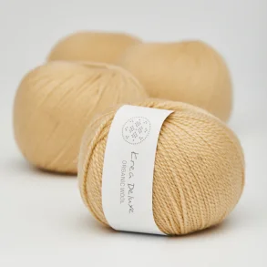Organic wool 1 garn farve nr. 5 Gul