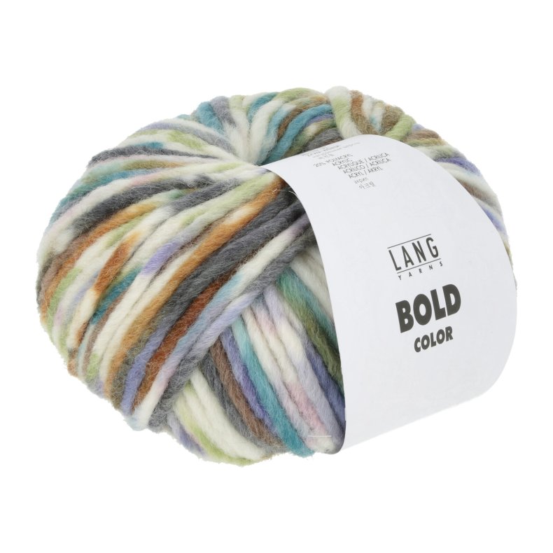 Bold Color garn 100g. farve Brun/Turkis/Violet