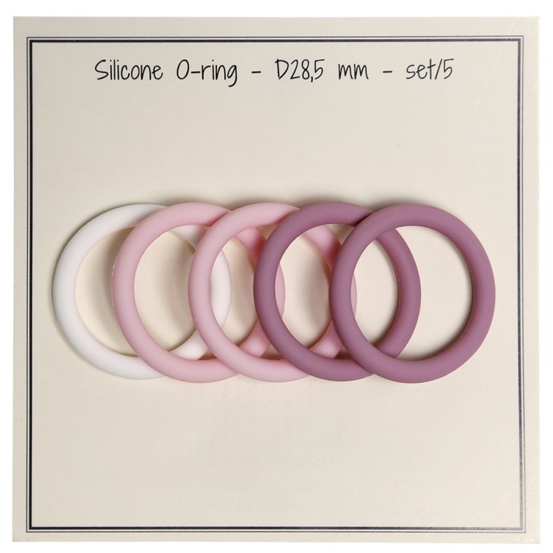 Silikone O-ring Baby-pink, old rose