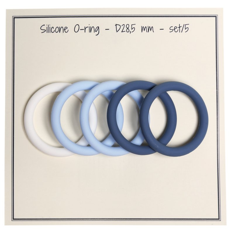 Silikone O-ring Baby-blue, jeans blue