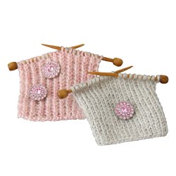 Diamant knapper - Pink- 20mm