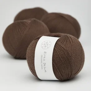 Organic wool 1 garn farve nr. 29 mrkebrun
