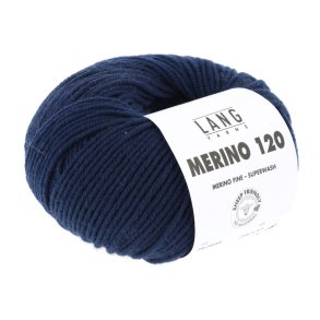 Merino 120 garn 50g. farve nr. 0035 Navy
