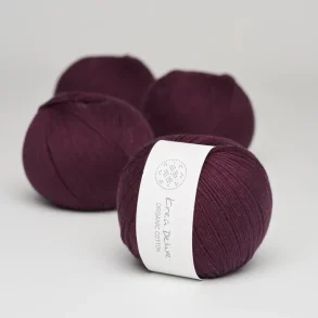 Organic cotton garn 50g nr. 37 Blomme
