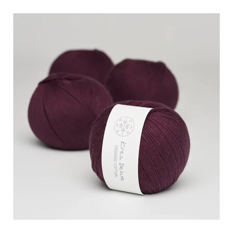 Organic cotton garn 50g nr. 37 Blomme