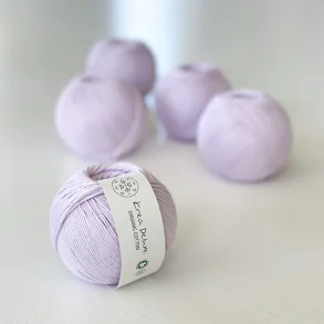 Organic cotton garn 50g nr. 54 Lys syren