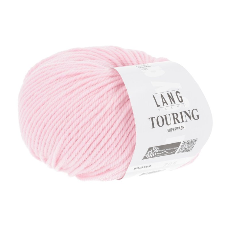 Touring garn 50g. farve nr. 0109 Rosa