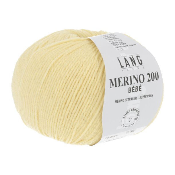 Merino 200 50g. farve nr. 0314 gul