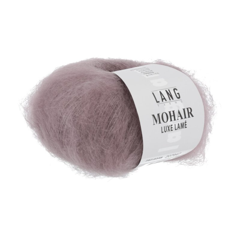 Mohair Luxe Lam garn 25g. farve nr. 0348 Gammel rosa