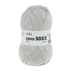 Super Soxx 6-ply garn 150g. farve nr. 0023 Lysegr Melange