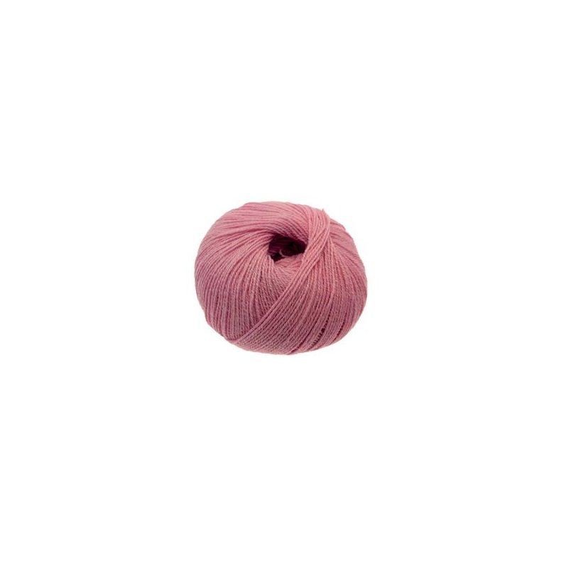 Cottonwool 3 garn 50g. Gammel Rosa farve nr. 816