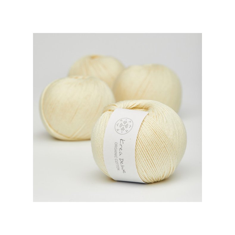 Organic cotton garn 50g nr. 3 Sart gul