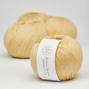 Organic cotton garn 50g nr. 5 Gul