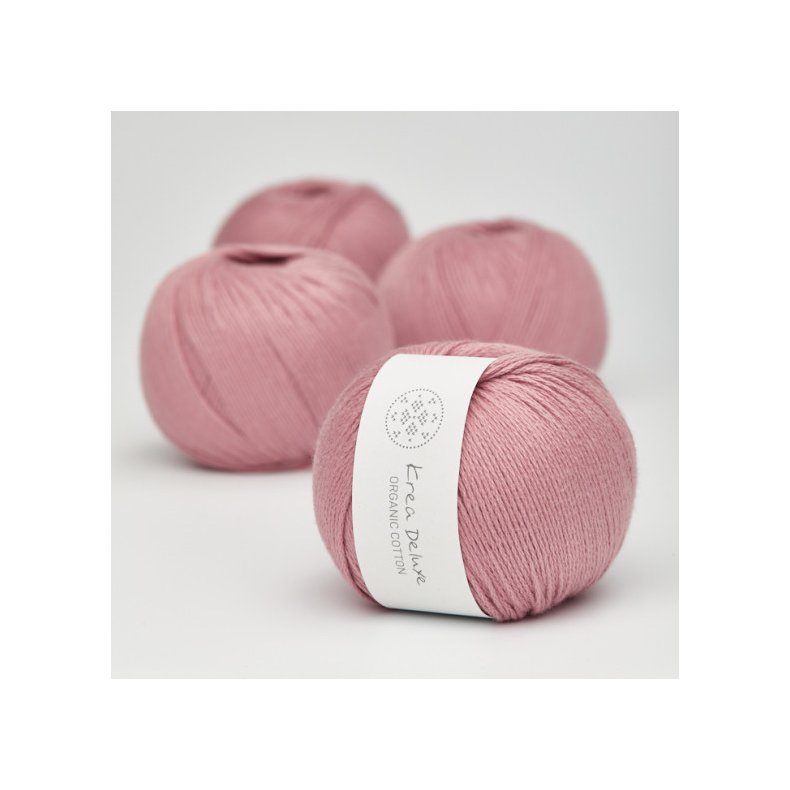 Organic cotton garn 50g nr. 13 Lys pink