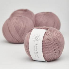 Organic cotton garn 50g nr. 15 Stvet rosa