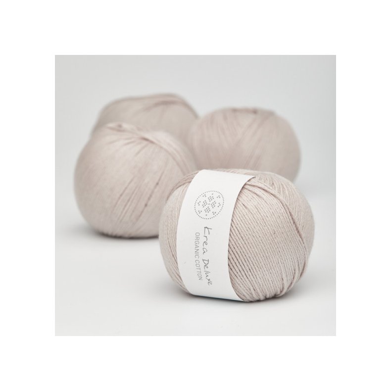 Organic cotton garn 50g nr. 17 Lys varm gr