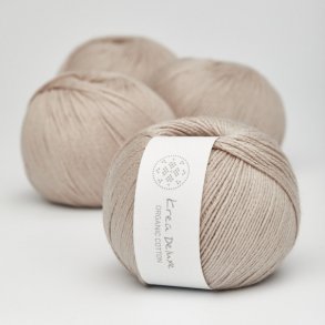 Organic cotton garn 50g nr. 18 Sart brun