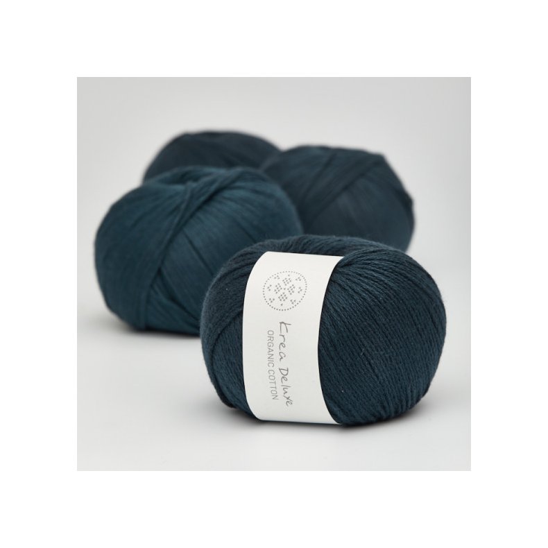 Organic cotton garn 50g nr. 27 Marinebl