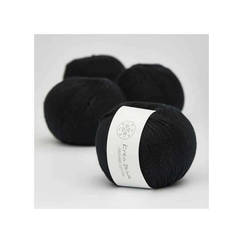 Organic cotton garn 50g nr. 28 Sort