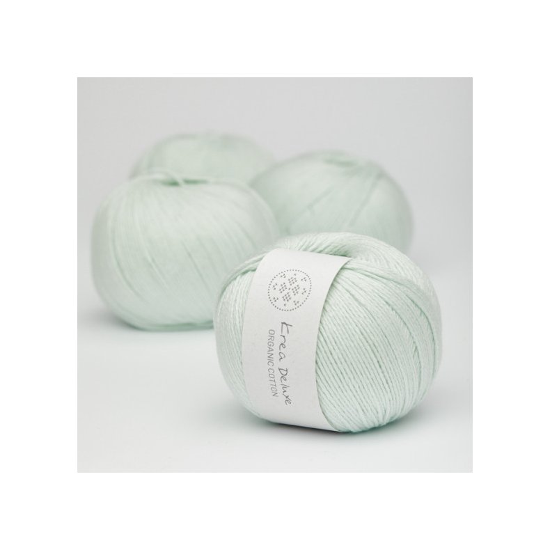 Organic cotton garn 50g nr. 31 Lys mintgrn