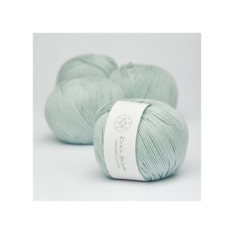 Organic cotton garn 50g nr. 32 Mintgrn