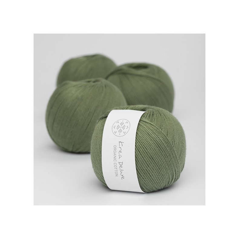 Organic cotton garn 50g nr. 42 Mosgrn