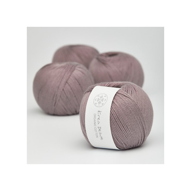 Organic cotton garn 50g nr. 44 Stvet lavendel