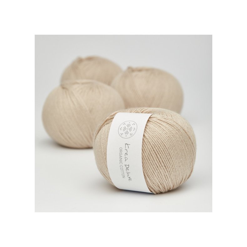 Organic cotton garn 50g nr. 46 Sand