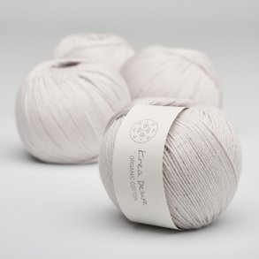 Organic cotton garn 50g nr. 47 Sart lysegr