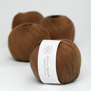 Organic cotton garn 50g nr. 52 Cognac