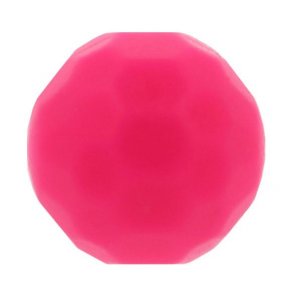 Silikone perler 16mm fazet pink