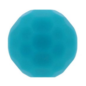 Silikone perler 16mm fazet turkis