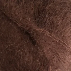 Kid Seta garn 25g. Mrk valnddebrun farve nr. 485