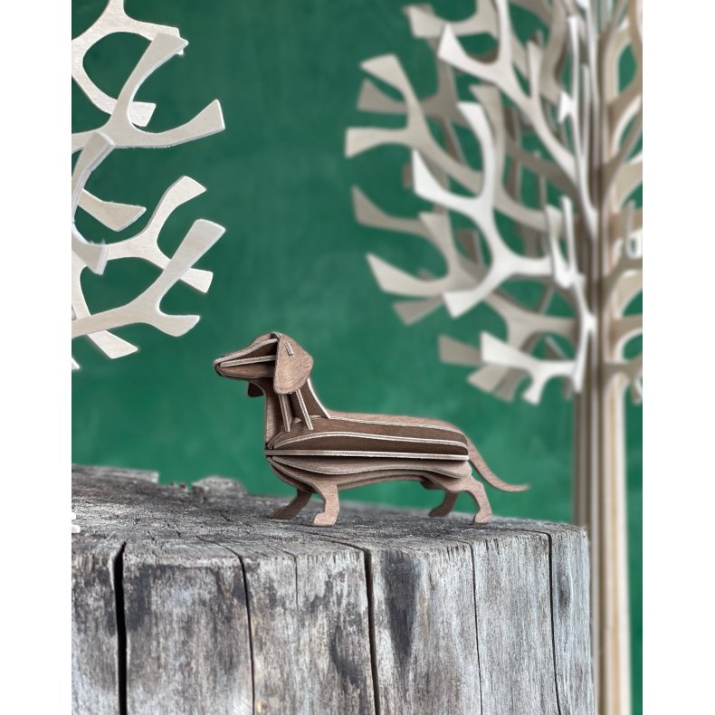 Lovi Gravhund 12cm. - brown