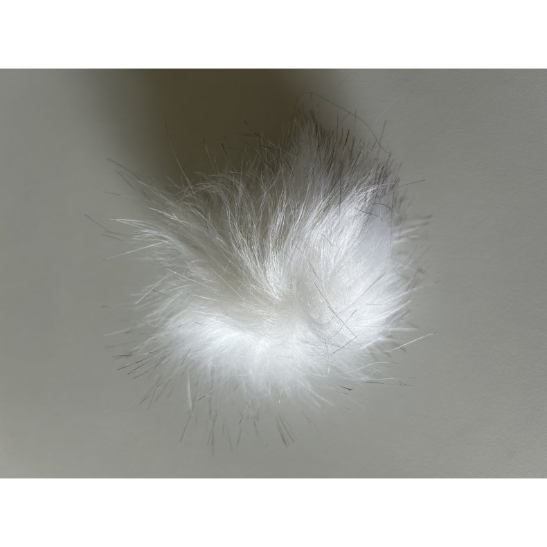 Pompon 80mm - hvid