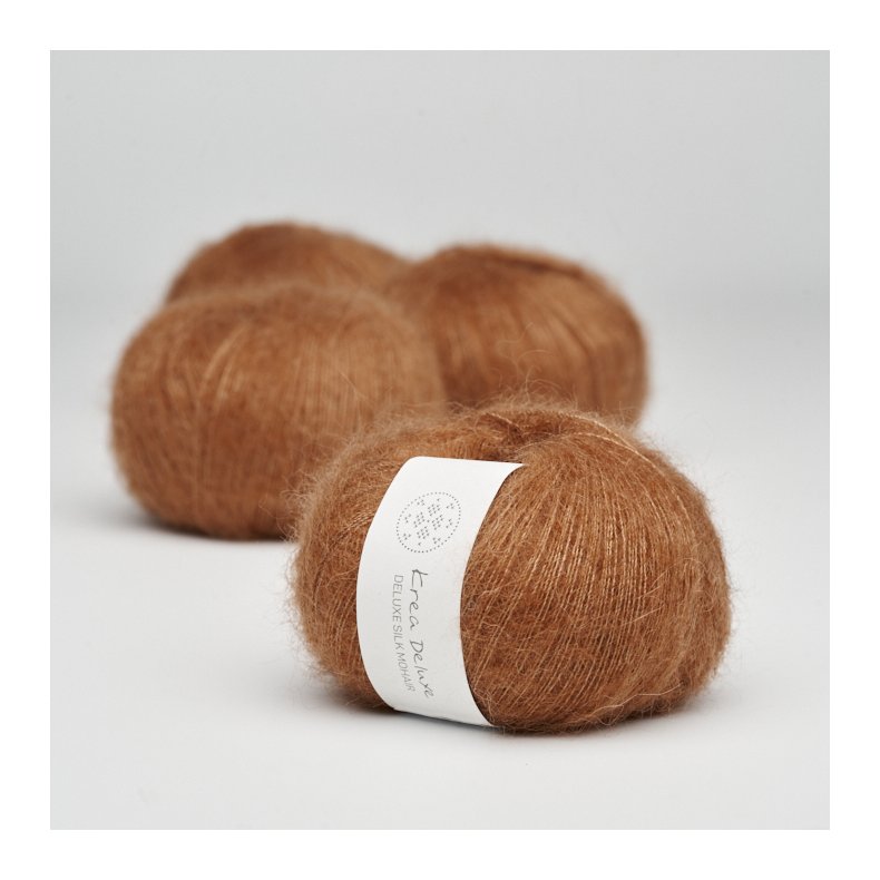 Deluxe Silk Mohair garn 20g. nr. 52 cognac