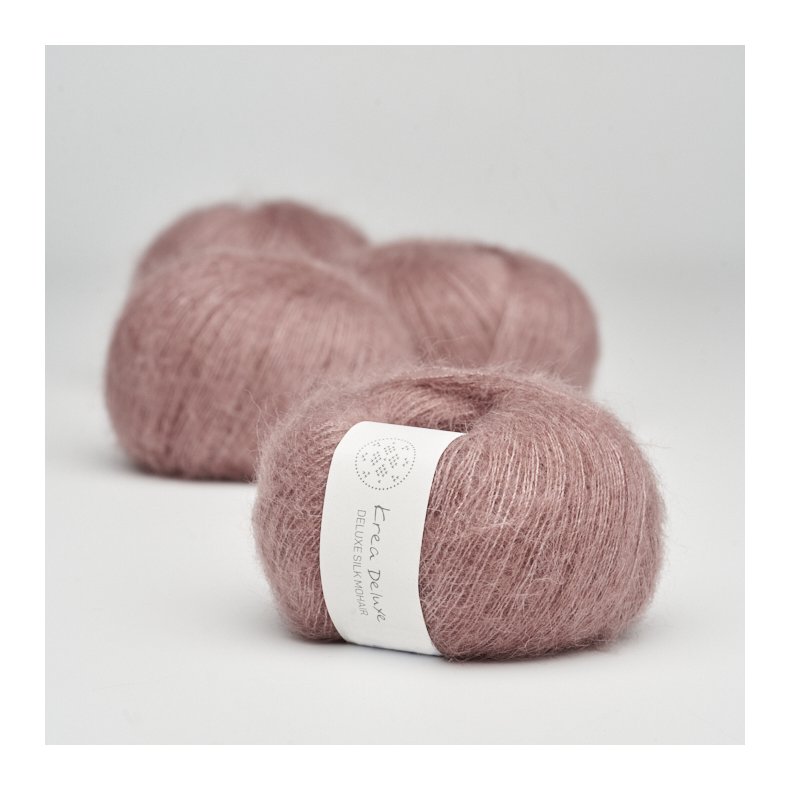 Deluxe Silk Mohair garn 20g. nr. 16 mrk stvet rosa