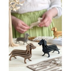 Lovi Gravhund 12cm. - brown