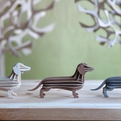 Lovi Gravhund 12cm. - brown