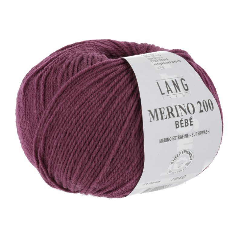 Merino 200 garn 50g. farve nr. 0366 Br