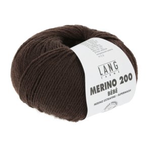 Merino 200 garn 50g. farve nr. 0368 M�rke Brun