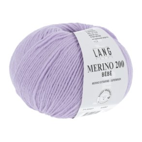 Merino 200 garn 50g. farve nr. 0307 Lavendel