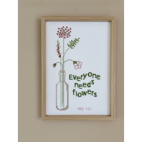 Everyone needs flowers - billede - broderi