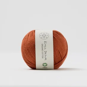 Organic cotton garn 50g nr. 67 Rust