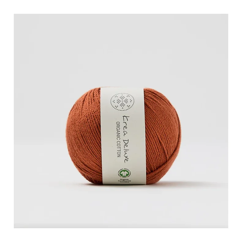 Organic cotton garn 50g nr. 67 Rust