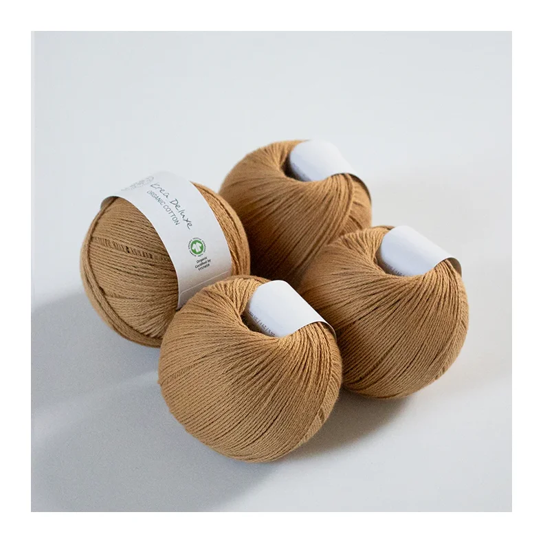 Organic cotton garn 50g nr. 59 St�vet okker