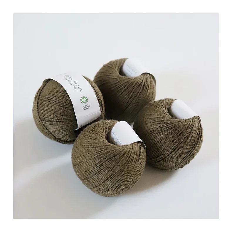 Organic cotton garn 50g nr. 62 Khaki gr�n