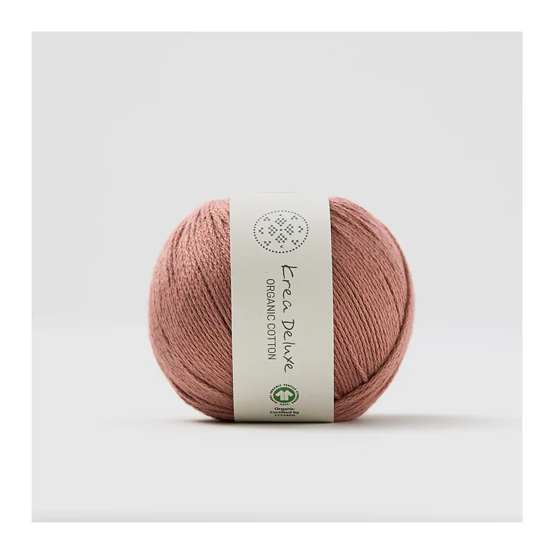 Organic cotton garn 50g nr. 66 M�rk pudder 