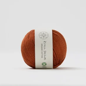 Organic cotton garn 50g nr. 68 M�rk rust