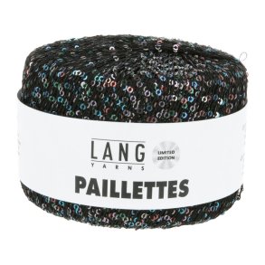 Paillettes garn 25g. farve nr. 0904 Sort/galaxy